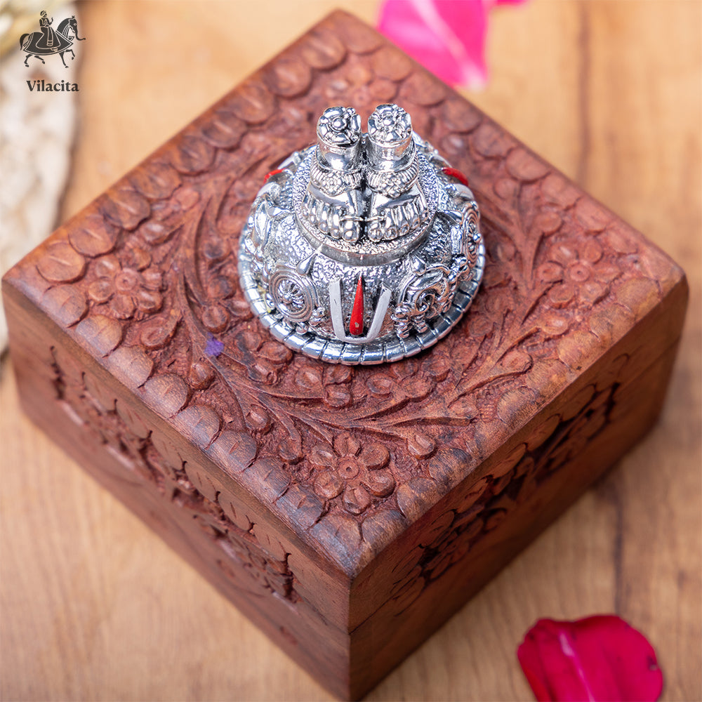 Balaji Charan | Silver Plated | 2 Inch