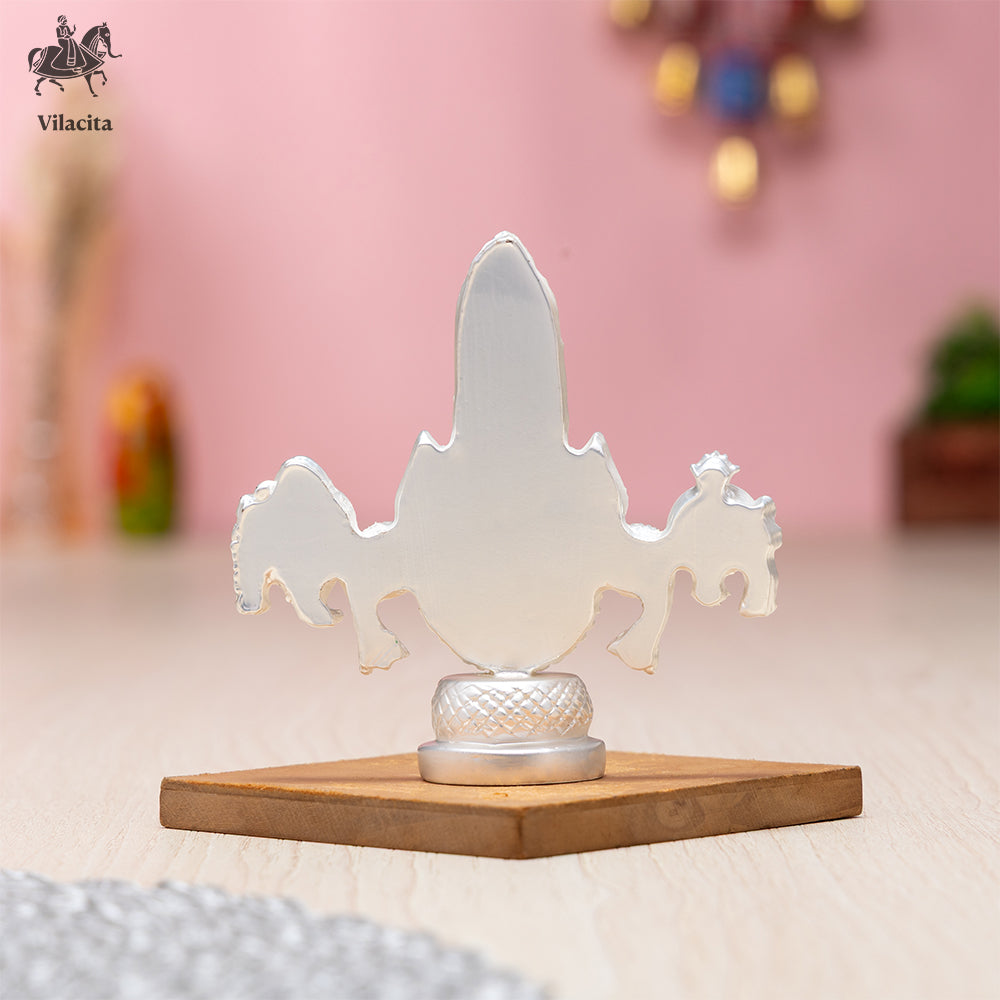 BALA JI WITH FACE STAND IDOL |VILACITA, 999 SILVER DIPPED SPIRITUAL  SHOWPIECE PUJA AND HOME DECOR.