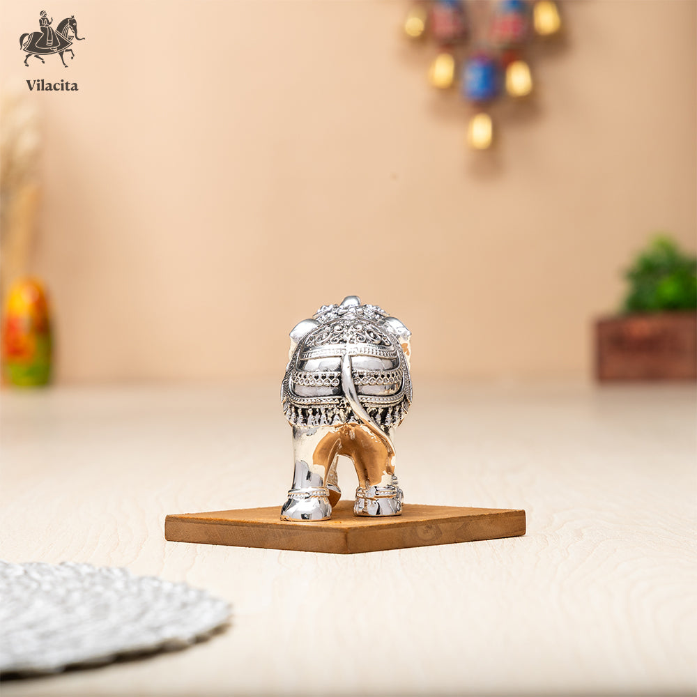 Vastu Elephant Set | Silver Plated | 2.5 Inch