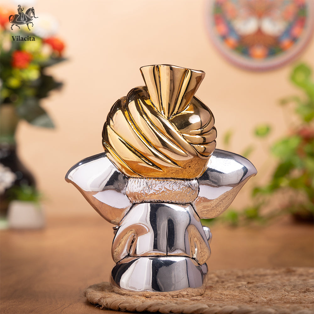 Fheta Ganesh | Gold Plated | 6.5 Inch