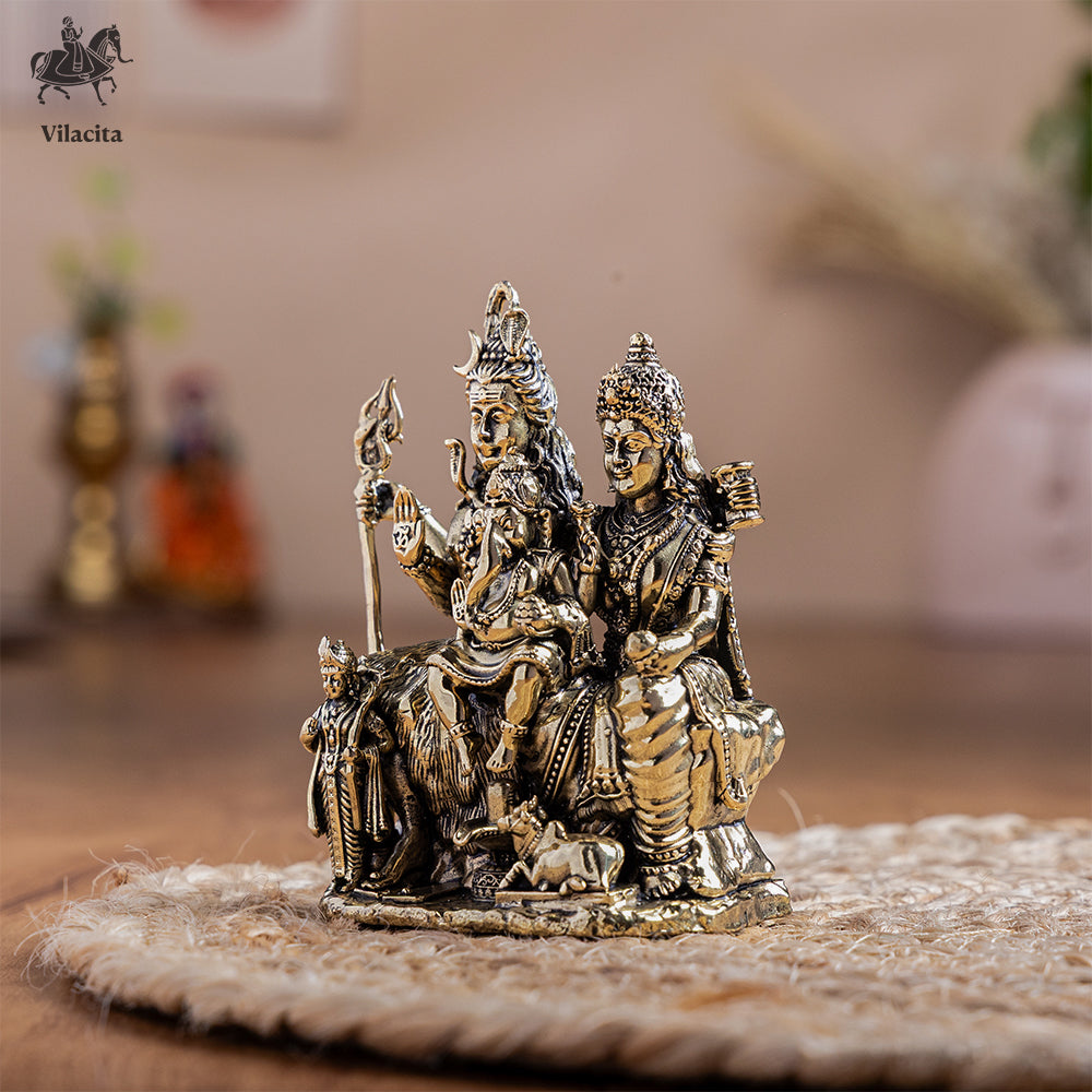 Shiv Parivar Murti For Home (4 Inch)