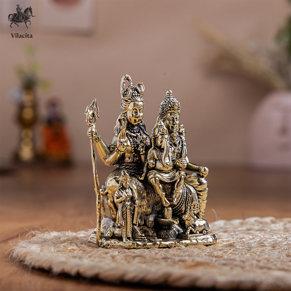Shiv Parivar Murti For Home (4 Inch)