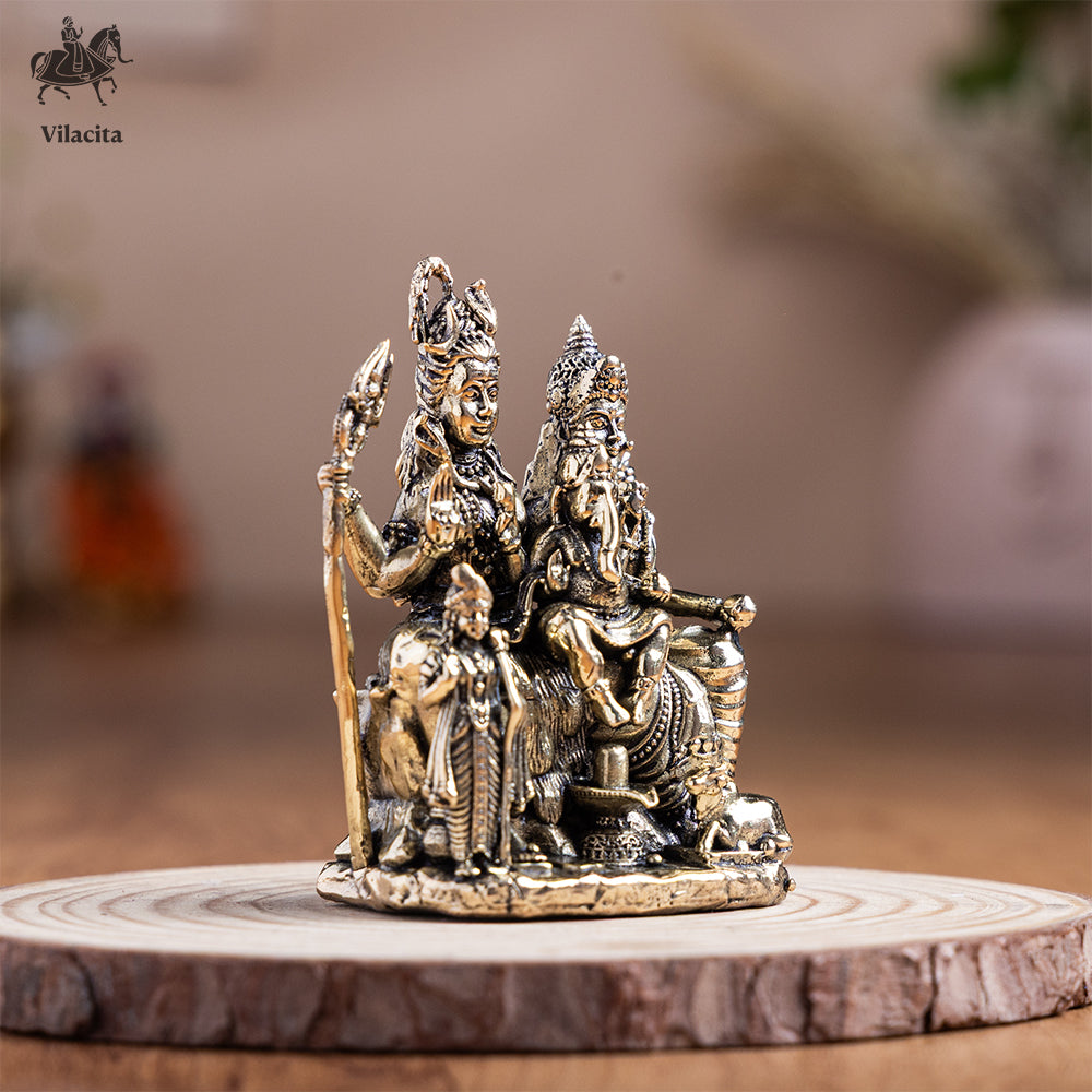 Brass Shiv Parivar Idol (3 Inch)