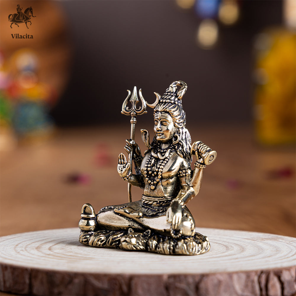 Meditating Shiva Statue For Home (2.5 Inch)