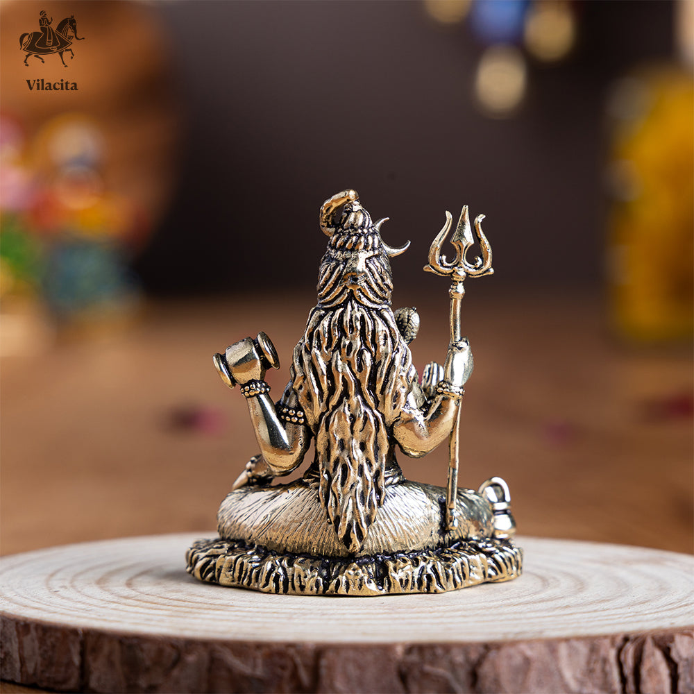 Meditating Shiva Statue For Home (2.5 Inch)