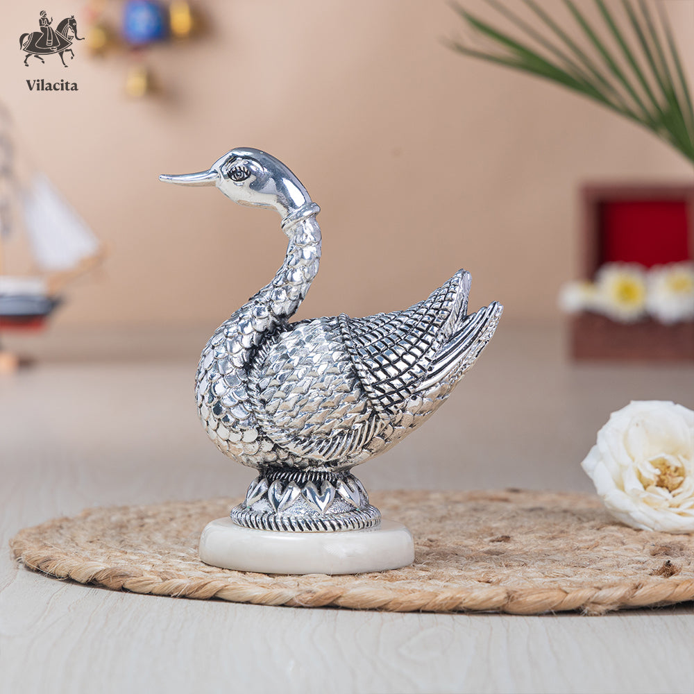 Silver Plated Swan Idol 