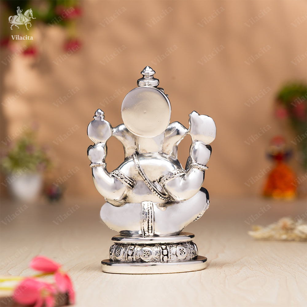 Vinayak Ganesh Murti | Silver Plated | 5.5 Inch
